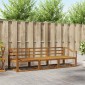 vidaXL Σειρά Καναπέ Εξωτερικού 3 τμχ. Φυσικό Στερεό Ξύλο Ακακίας