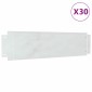 vidaXL Περιγράμματα γκαζόν 30 τμχ. 100 x 25 x 0,07 εκ. Ασημί