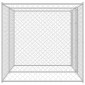 vidaXL Κλουβί σκύλου Ασημί 400 x 200 x 200 εκ. Επικαλυμμένος Χάλυβας