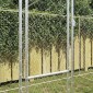 vidaXL Κλουβί σκύλου Ασημί 600 x 200 x 200 εκ. Επικαλυμμένος Χάλυβας
