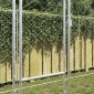 vidaXL Κλουβί σκύλου Ασημί 600 x 200 x 200 εκ. Επικαλυμμένος Χάλυβας