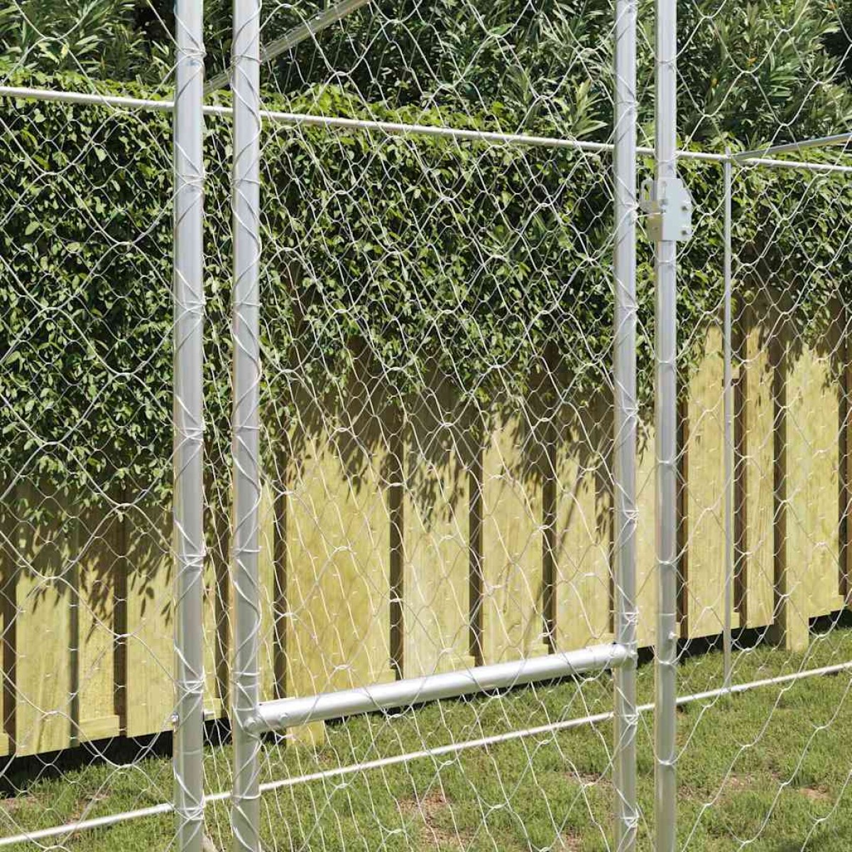 vidaXL Κλουβί σκύλου Ασημί 600 x 200 x 200 εκ. Επικαλυμμένος Χάλυβας