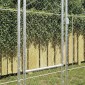 vidaXL Κλουβί σκύλου Ασημί 600 x 200 x 200 εκ. Επικαλυμμένος Χάλυβας