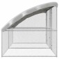 vidaXL Κλουβί για κότες 2 τμχ. Ασημί 400 x 200 x 200 εκ.