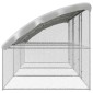 vidaXL Κλουβί για κότες 3 τμχ. Ασημί 600 x 200 x 200 εκ.