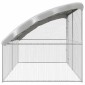 vidaXL Κλουβί για κότες 2 τμχ. Ασημί 400 x 200 x 200 εκ.