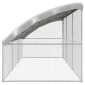 vidaXL Κλουβί για κότες 3 τμχ. Ασημί 600 x 200 x 200 εκ.