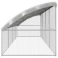 vidaXL Κλουβί για κότες 4 τμχ. Ασημί 800 x 200 x 200 εκ.
