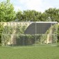 vidaXL Κλουβί για κότες 2 τμχ. Ασημί 400 x 200 x 200 εκ.