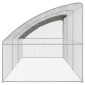 vidaXL Κλουβί για κότες 3 τμχ. Ασημί 600 x 200 x 200 εκ.