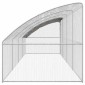 vidaXL Κλουβί για κότες 4 τμχ. Ασημί 800 x 200 x 200 εκ.
