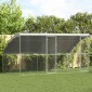 vidaXL Κλουβί Σκύλου 2 τμχ. Ασημί 4 x 2 x 2 m Γαλβανισμένος χάλυβας