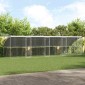 vidaXL Κλουβί Σκύλου 4 τμχ. Ασημί 8 x 2 x 2 m Γαλβανισμένος χάλυβας