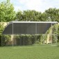 vidaXL Κλουβί Σκύλου 2 τμχ. Ασημί 4 x 2 x 2 m Γαλβανισμένος χάλυβας