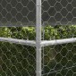 vidaXL Κλουβί Σκύλου 4 τμχ. Ασημί 8 x 2 x 2 m Γαλβανισμένος χάλυβας