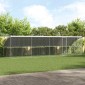 vidaXL Κλουβί Σκύλου 4 τμχ. Ασημί 8 x 2 x 2 m Γαλβανισμένος χάλυβας