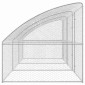 vidaXL Κλουβί Σκύλου 3 τμχ. Ασημί 6 x 2 x 2 m Γαλβανισμένος χάλυβας