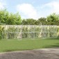 vidaXL Κλουβί Σκύλου 4 τμχ. Ασημί 8 x 2 x 2 m Γαλβανισμένος χάλυβας