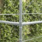 vidaXL Κλουβί Σκύλου 2 τμχ. Ασημί 4 x 2 x 2 m Γαλβανισμένος χάλυβας