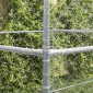 vidaXL Κλουβί Σκύλου 3 τμχ. Ασημί 6 x 2 x 2 m Γαλβανισμένος χάλυβας