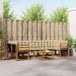 vidaXL Σειρά Καναπέ Εξωτερικού 8 τμχ. Φυσικό και Μπεζ