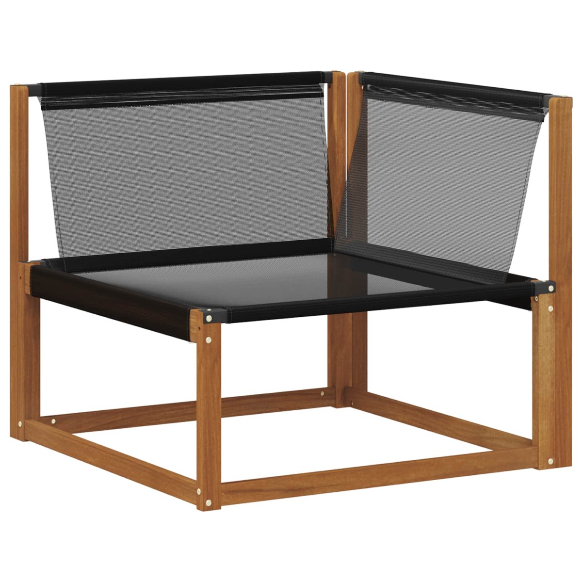 vidaXL Σειρά Καναπέ Εξωτερικού 5 τμχ. Φυσικό και Μαύρο