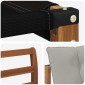 vidaXL Σειρά Καναπέ Εξωτερικού 5 τμχ. Φυσικό και Ανοιχτό Γκρι