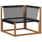 vidaXL Σειρά Καναπέ Εξωτερικού 6 τμχ. Φυσικό και Μαύρο