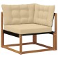 vidaXL Σειρά Καναπέ Εξωτερικού 10 τμχ. Φυσικό και Μπεζ