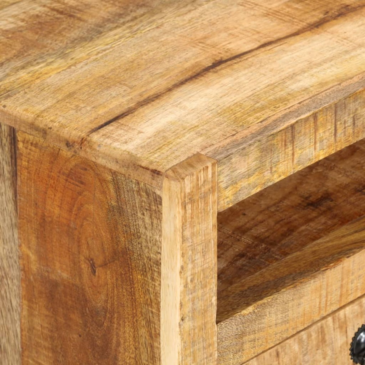 vidaXL Έπιπλο Τηλεόρασης 110 x 30 x 40 εκ. από Μασίφ Ξύλο Μάνγκο