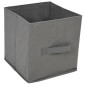 vidaXL Ντουλάπι με 3 Υφασμάτινα Συρτάρια Γκρι 34x34x101 εκ. από Ατσάλι