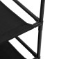 337257 vidaXL Ντουλάπι με 6 Συρτάρια Μαύρο 55x29x55 εκ. Ατσάλι