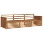vidaXL Σειρά Καναπέ Εξωτερικού 3 τμχ. Φυσικό Στερεό Ξύλο Ακακίας