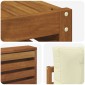 vidaXL Σειρά Καναπέ Εξωτερικού 7 τμχ. Φυσικό και Κρέμα