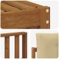 vidaXL Σειρά Καναπέ Εξωτερικού 6 τμχ. Φυσικό και Μπεζ