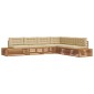 vidaXL 7 τμχ. Σειρά Καναπέ Εξωτερικού Φυσικό και Μπεζ