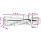 vidaXL Σειρά Καναπέ Εξωτερικού 5 τμχ. Φυσικό Πολυεστέρας