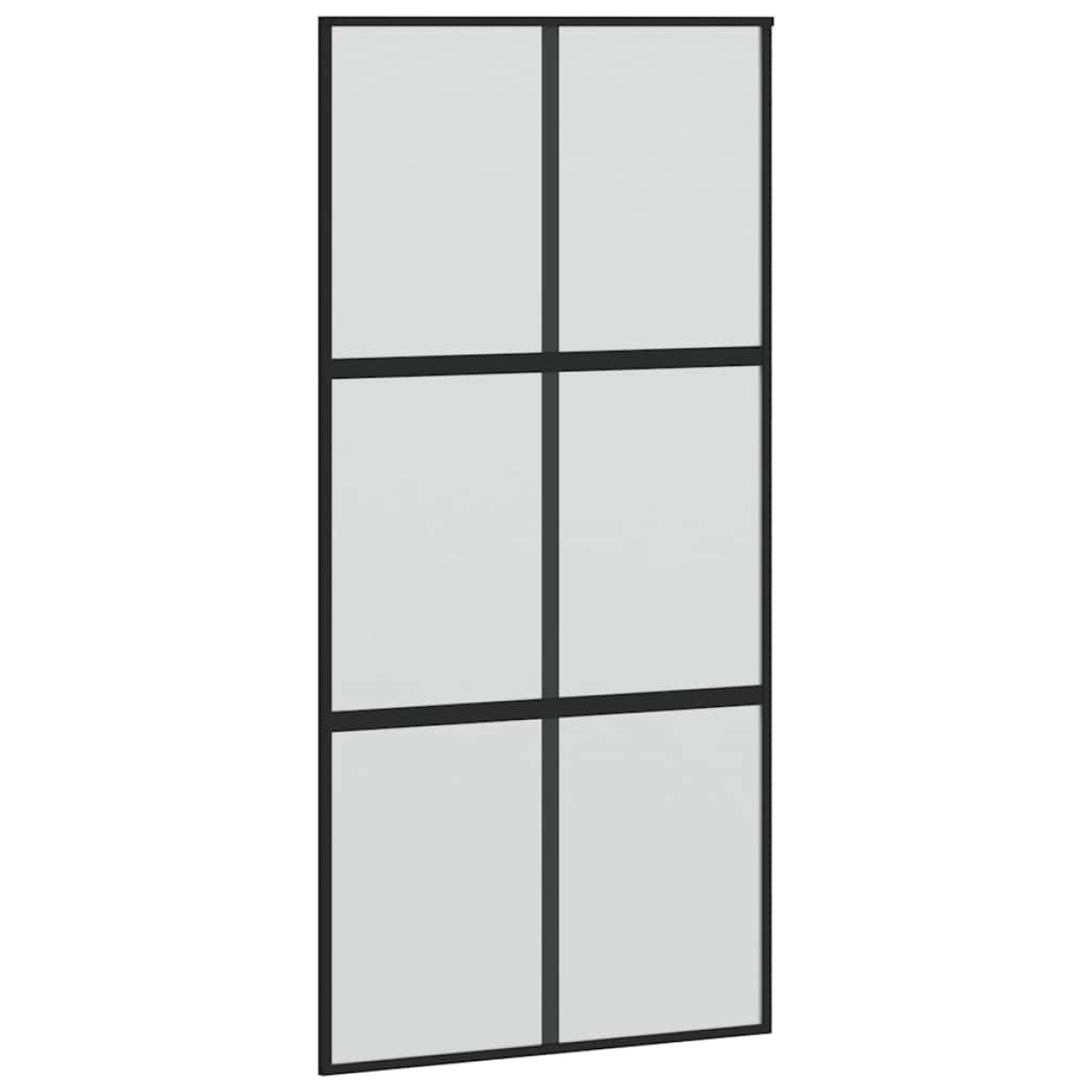 vidaXL Σετ συρόμενης πόρτας με υλικό μαύρο 102,5x205 cm