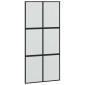 vidaXL Σετ συρόμενης πόρτας με υλικό μαύρο 102,5x205 cm