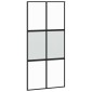 vidaXL Σετ συρόμενης πόρτας με υλικό μαύρο 102,5x205 cm