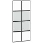 vidaXL Σετ συρόμενης πόρτας με υλικό μαύρο 102,5x205 cm