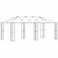 vidaXL Σκελετός Γκαζebo Χωρίς Ύφασμα Γκαζebo 6 x 3 m Μαύρο Ατσάλι