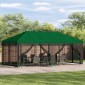 vidaXL Κήπος Γκαζebo 6 x 3 m Πράσινο Πολυεστέρας και Χάλυβας 190 gsm