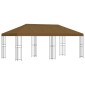 vidaXL Κήπος Γκαζebo 6 x 3 m Taupe Πολυεστέρας και Χάλυβας 190 gsm