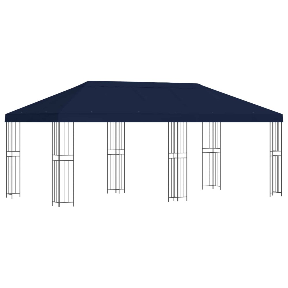 vidaXL Κήπος Γκαζebo 6 x 3 m Μπλε Πολυεστέρας και Χάλυβας 190 gsm