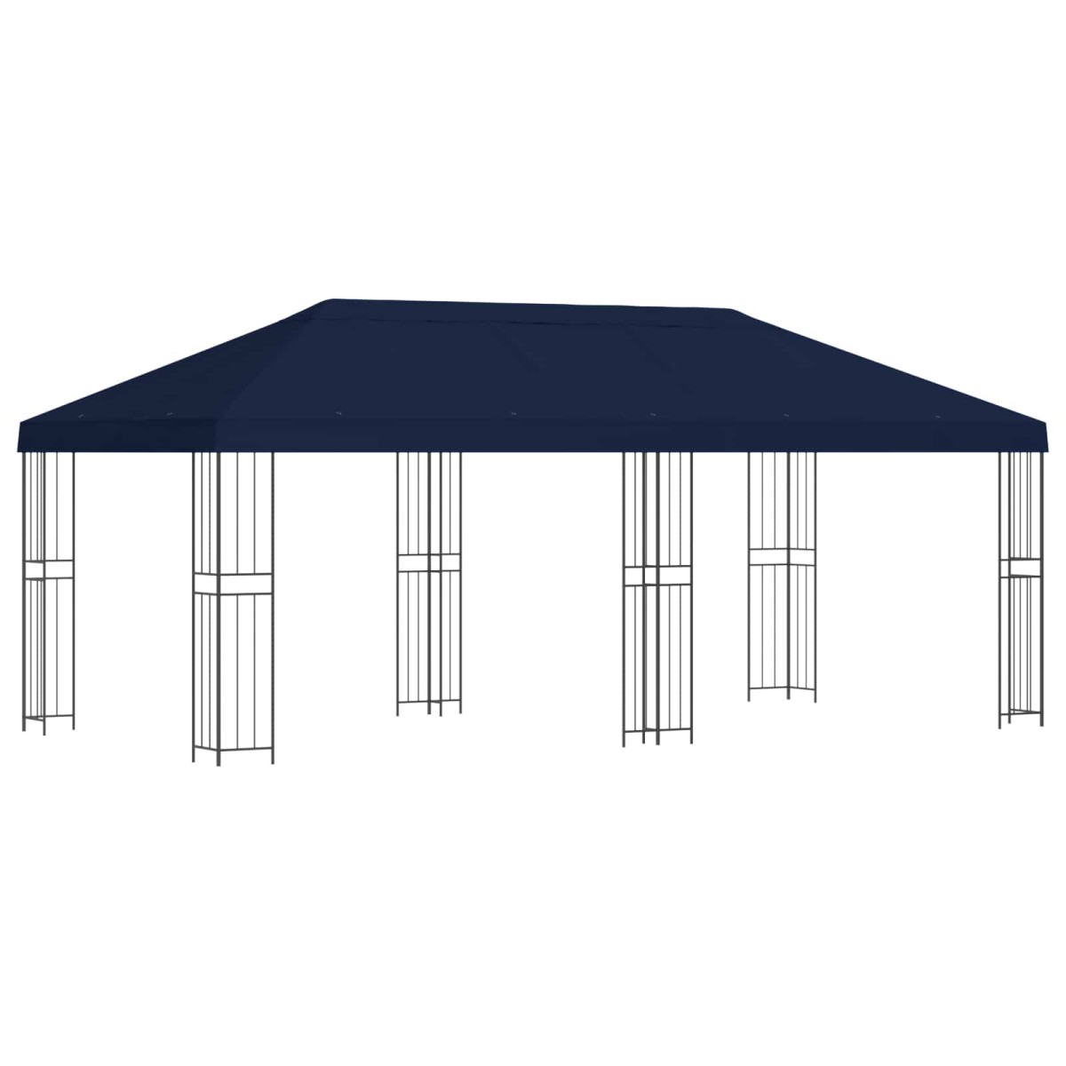 vidaXL Κήπος Γκαζebo 6 x 3 m Μπλε Πολυεστέρας και Χάλυβας 190 gsm