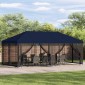 vidaXL Κήπος Γκαζebo 6 x 3 m Μπλε Πολυεστέρας και Χάλυβας 190 gsm