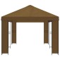 vidaXL Κήπος Γκαζebo 6 x 3 m Taupe Πολυεστέρας και Χάλυβας 190 gsm