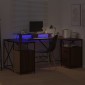 vidaXL Γραφείο Καφέ δρυς Επεξεργασμένο Ξύλο 182 x 101 x 87,5 εκ