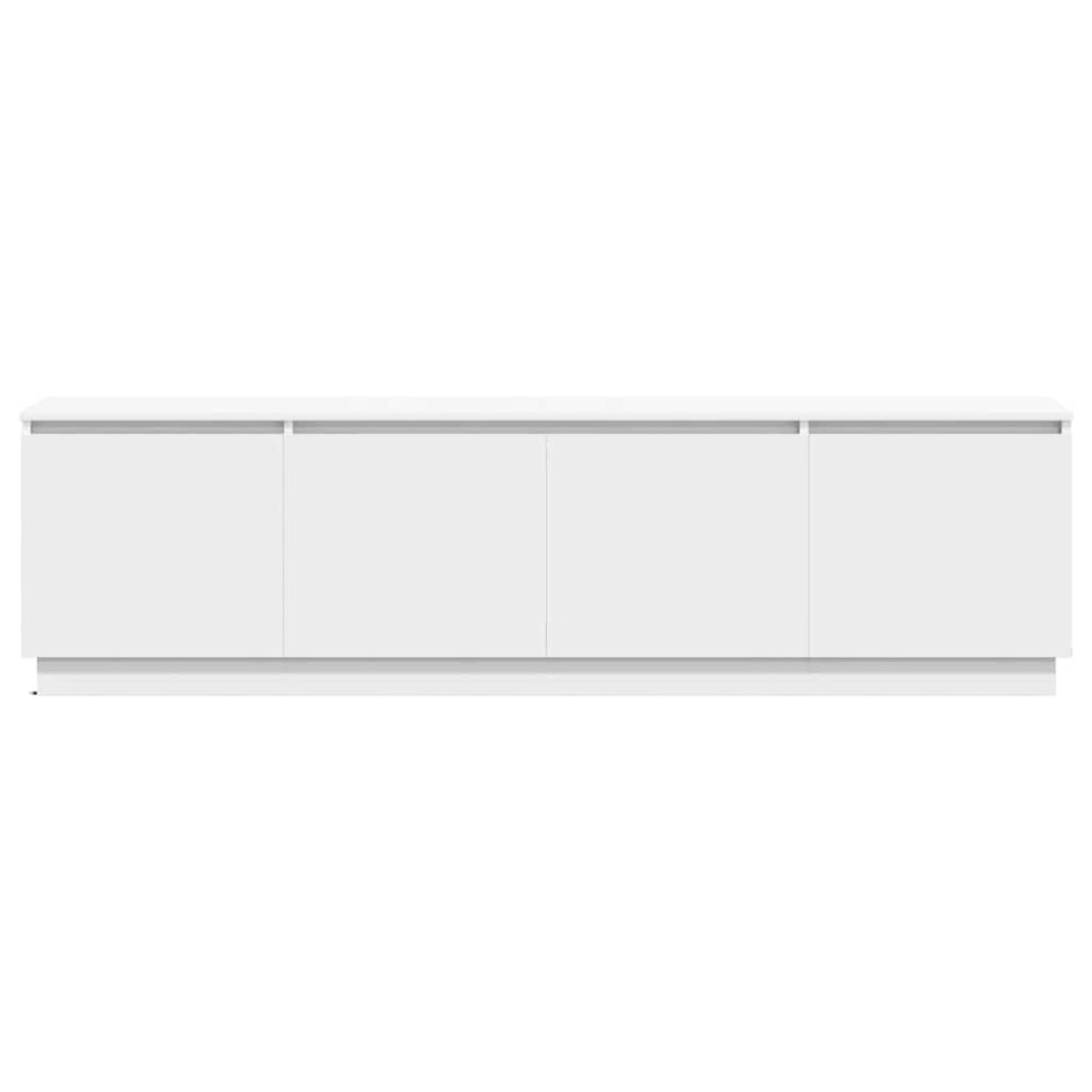 vidaXL Ντουλάπι TV 180 x 38 x 49 εκ Λευκό Επεξεργασμένο Ξύλο